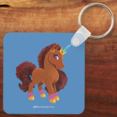 Porte-clés Unique la licorne debout Fière (Verso)