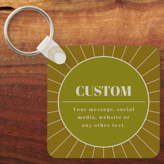 Porte-clés Unique Modèle de conception modifiable inspiré par (Recto)