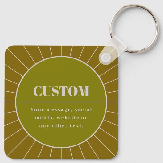 Porte-clés Unique Modèle de conception modifiable inspiré par (Dos)