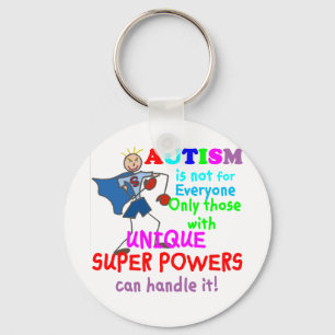 Porte-clés Unique Super Powers Autism