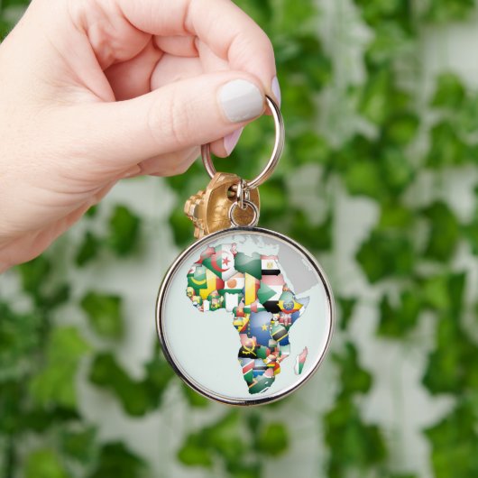Porte-clés Unité dans la diversité : Collection des drapeaux (Main)