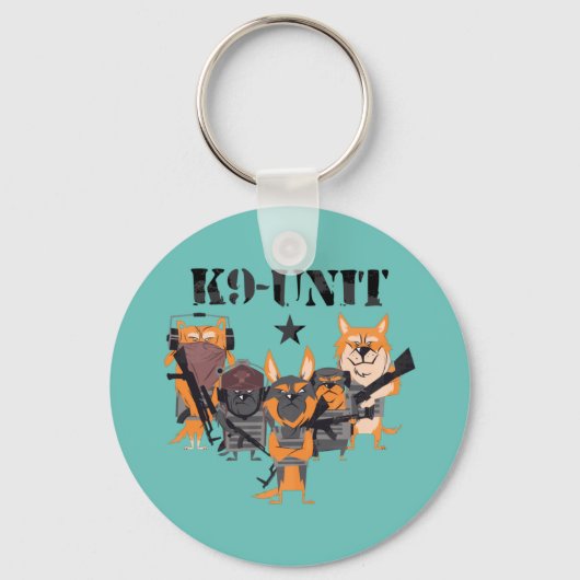 Porte-clés Unité de chiens de police K9 (Recto)