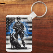 Porte-clés Unité de police K9 (Verso)