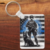 Porte-clés Unité de police K9 (Recto)