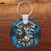 Porte-clés Unité K9 - Malinois - berger belge (Recto)