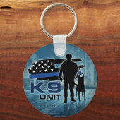 Porte-clés Unité K-9 - Chien de police - Malinois (Recto)