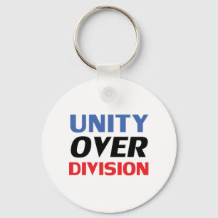 Porte-clés "Unité sur division" bleu, rouge, noir, blanc