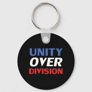 Porte-clés "Unité sur division" bleu, rouge, noir, blanc