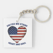 Porte-clés United We stand Patriotic (Dos)