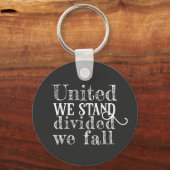 Porte-clés United we stand white black (Recto)