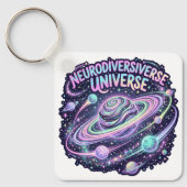 Porte-clés Univers Neurodiverse Neon Pride (Recto)