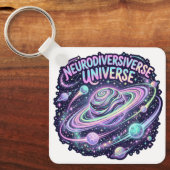 Porte-clés Univers Neurodiverse Neon Pride (Recto)