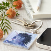 Porte-clés Univers Unicorne - Cosmique (Devant Droit)