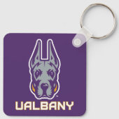 Porte-clés Université d'Albany Great Danes (Dos)