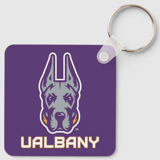 Porte-clés Université d'Albany Great Danes (Dos)