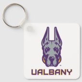 Porte-clés Université d'Albany Great Danes (Recto)