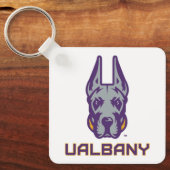 Porte-clés Université d'Albany Great Danes (Recto)