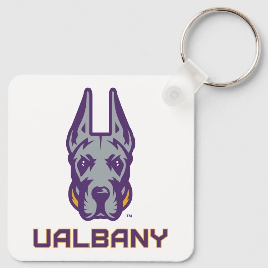 Porte-clés Université d'Albany Great Danes (Dos)