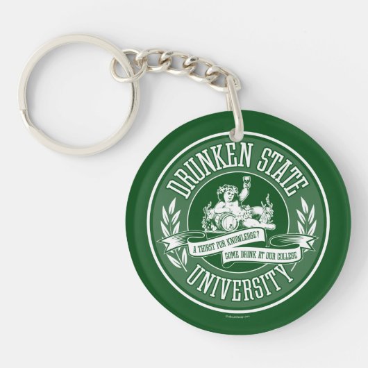 Porte-clés Université de l'État d'Ivresse (Devant)