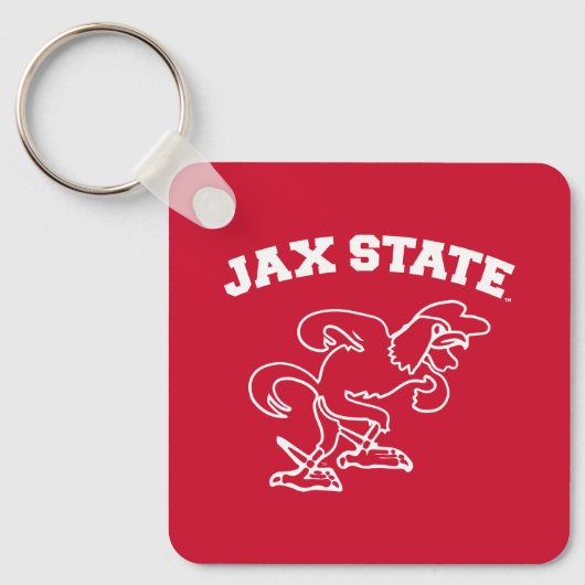 Porte-clés Université d'État de Jacksonville JAX State Gameco (Recto)