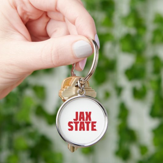 Porte-clés Université d'État de Jacksonville JAX STATE Rouge (main)
