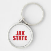 Porte-clés Université d'État de Jacksonville JAX STATE Rouge (Devant)