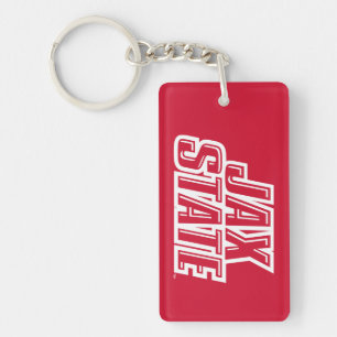 Porte-clés Université d'État de Jacksonville Logo JAX STATE