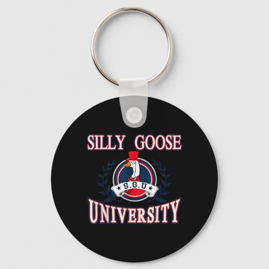 Porte-clés Université Silly Goose Mème Drôle (Recto)