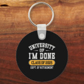 Porte-clés University Of I’m Done Cl Of 2025 Funny Graduate J (Recto)