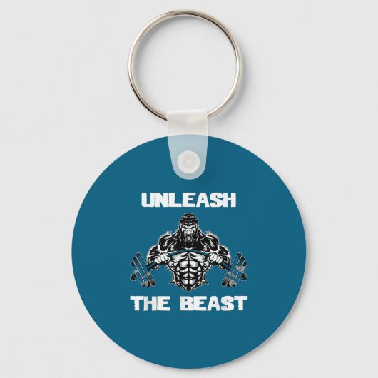 Porte-clés Unleahe Gorilla Bodybuilding Motivational Gift  (Recto)