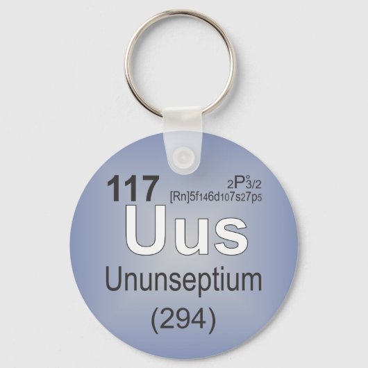 Porte-clés Ununseptium - Tableau périodique (Recto)