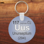 Porte-clés Ununseptium - Tableau périodique (Recto)