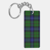 Porte-clés Urquhart tartan bleu vert plaid (Devant gauche)