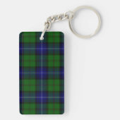 Porte-clés Urquhart tartan bleu vert plaid (Dos)