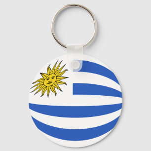 Porte-clés Uruguay Porte - clé du drapeau Fisheye