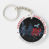 Porte-clés US 250 America Home of the Brave | Monuments (Devant)
