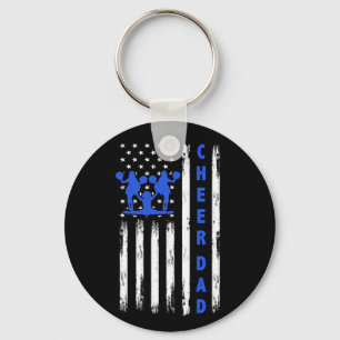 Porte-clés US Flag Cheer Dad Cheerleading Cheer leader