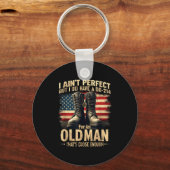 Porte-clés Us Veteran Gift I Ain't Perfect But Do Have An Old (Recto)