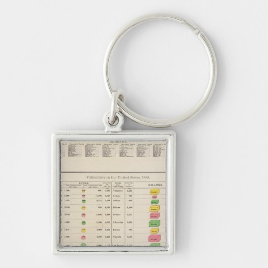 Porte-clés US Viticulture, 1889 (Devant)