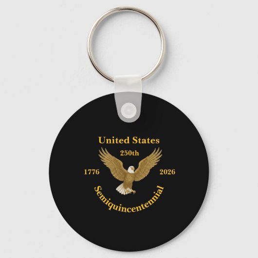 Porte-clés USA 250 Semiquincentennial Plastic Keychain (Recto)