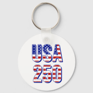Porte-clés USA 250e anniversaire 1776-2026 Patriotique Améric