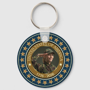 Porte-clés USA 250e anniversaire I Patriotique 1776-2026