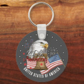 Porte-clés USA 250th Anniversary Patriotic Eagle Keychain (Recto)