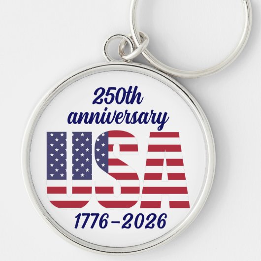 Porte-clés USA 250th Anniversary Semiquincentennial 1776–2026 (Devant)