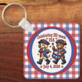 Porte-clés USA 250th Anniversary Souvenir - Patriotique (Recto)