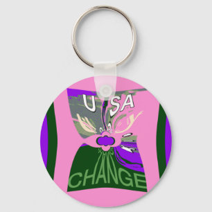 Porte-clés USA Change Art Print