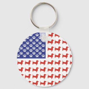Porte-clés USA Dachshund