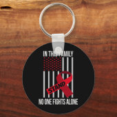 Porte-clés USA Drapeau Bourgogne Ruban Produits Cerveau Aneur (Recto)