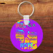 Porte-clés USA Hope : Nous sommes plus forts ensemble (Recto)