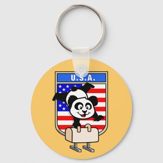 Porte-clés USA Pommel Horse Panda (Recto)